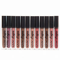 Блеск для губ матовый NYX Lingerie Lip/Pour Les Levers 12 штук